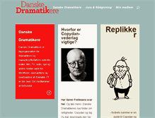 Tablet Screenshot of dramatiker.dk