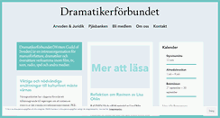 Desktop Screenshot of dramatiker.se