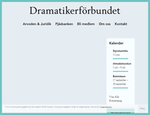 Tablet Screenshot of dramatiker.se